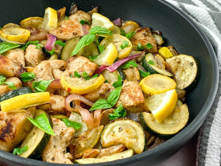 One-Skillet Lemon Chicken with Summer Squash (Low Histamine AIP)